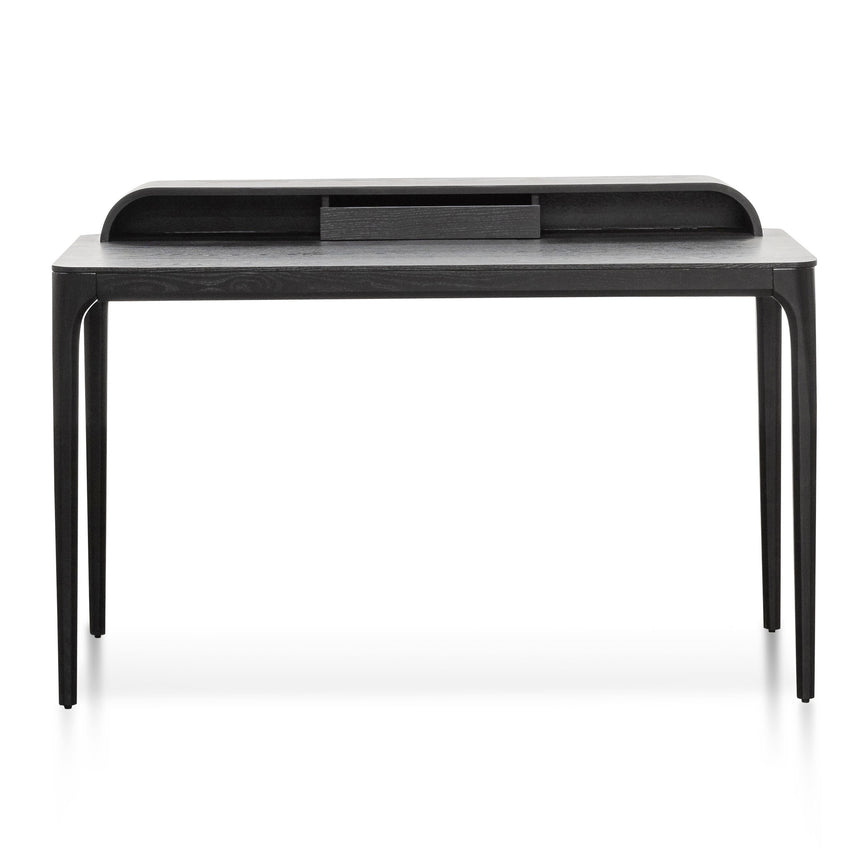 Wooden Home Office Desk | Black | Myka Home - View 2
