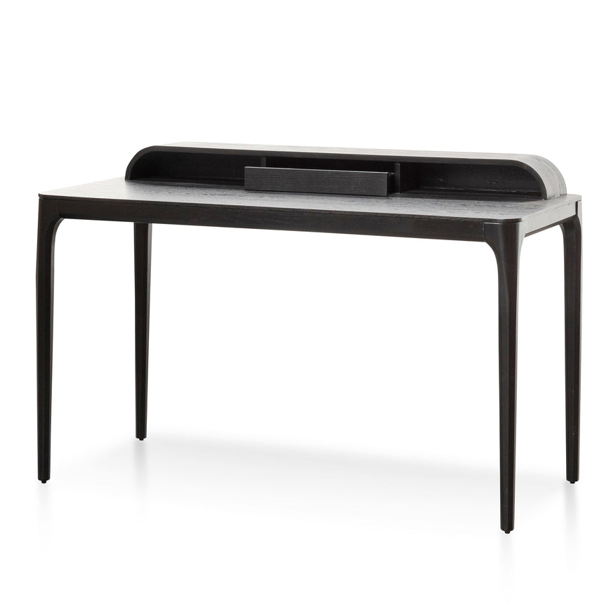 Wooden Home Office Desk | Black | Myka Home - View 3