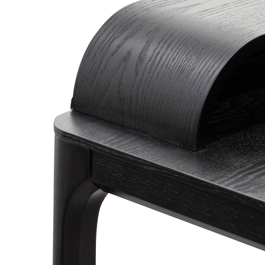 Wooden Home Office Desk | Black | Myka Home - View 7