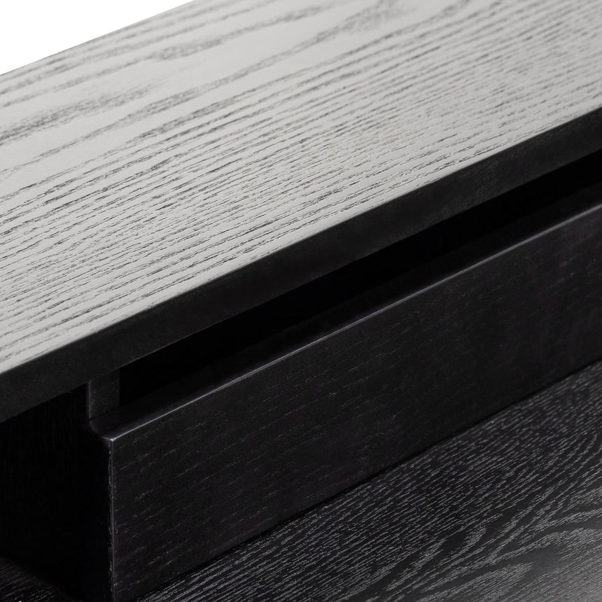 Wooden Home Office Desk | Black | Myka Home - View 8