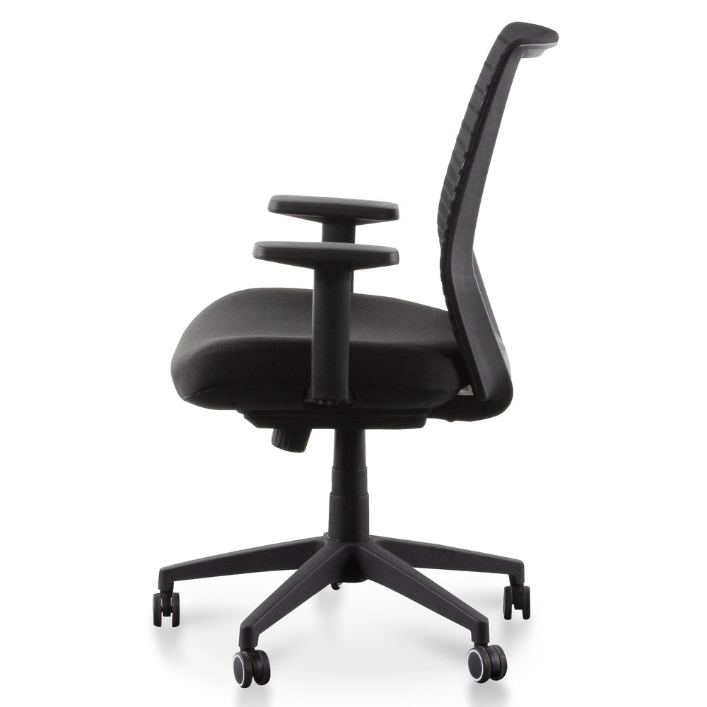 Office Chair | Full Black | Myka Home - View 3