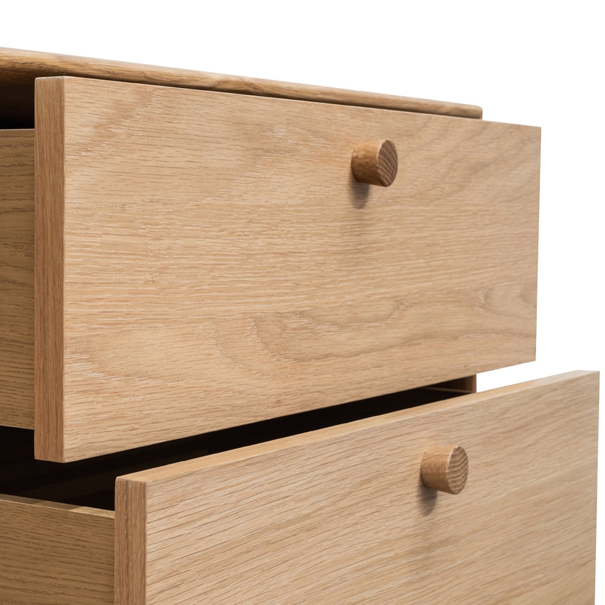 2 Drawer Side Table | Oak | Myka Home - View 8