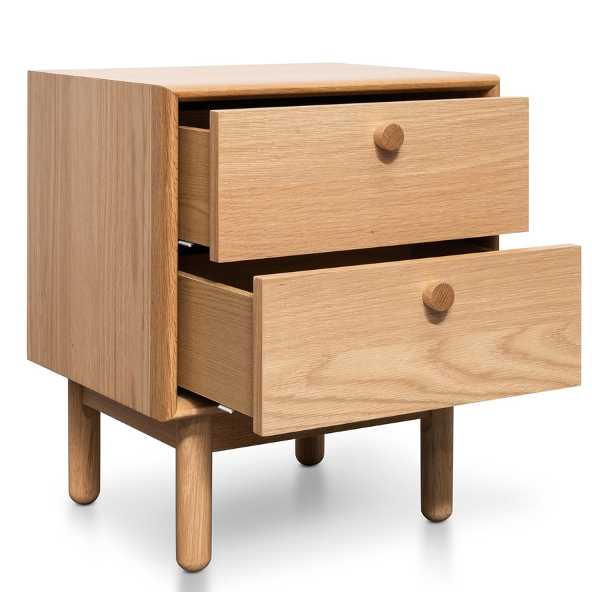 2 Drawer Side Table | Oak | Myka Home - View 11