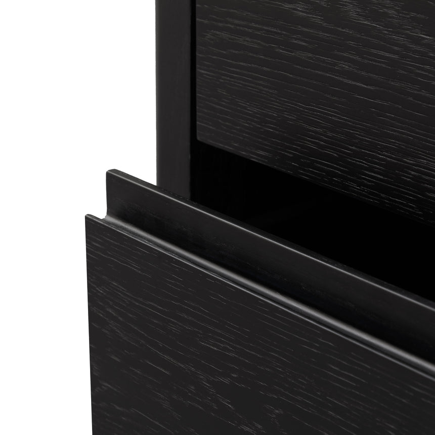Bedside Table | Black Oak Veneer | Myka Home - View 10