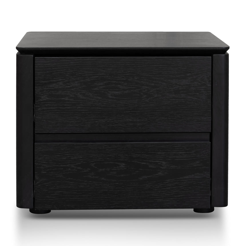 Bedside Table | Black Oak Veneer | Myka Home - View 2