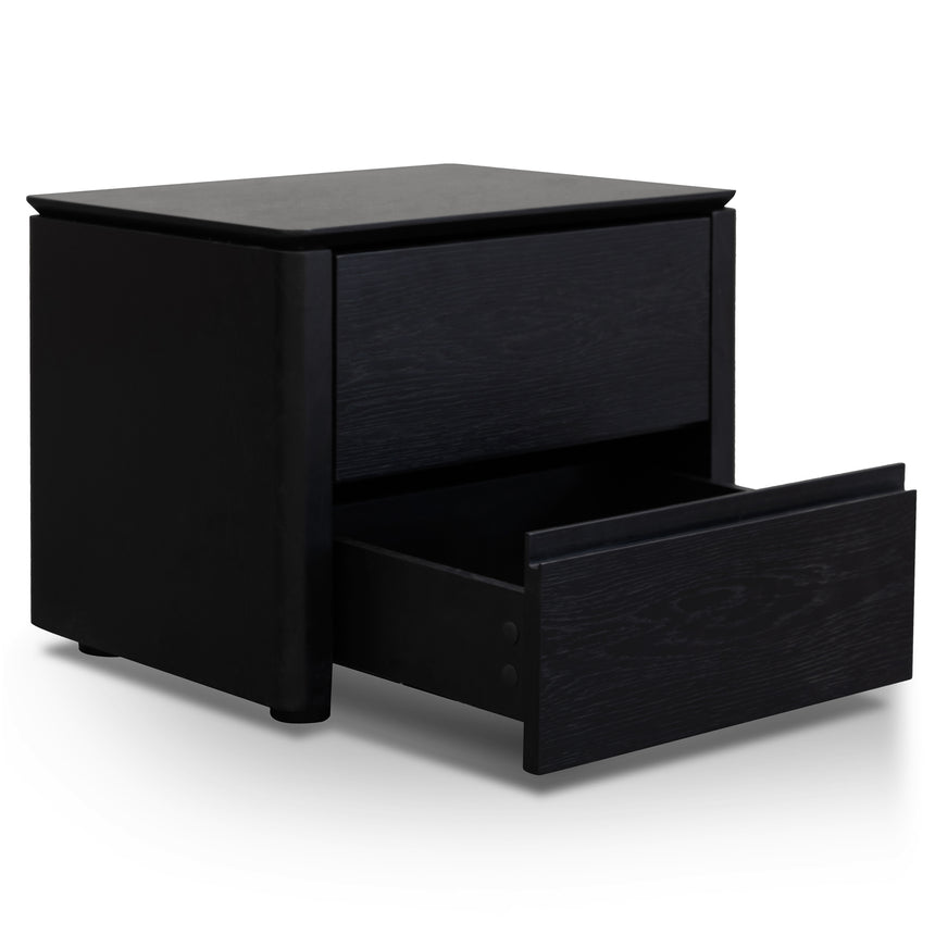 Bedside Table | Black Oak Veneer | Myka Home - View 4