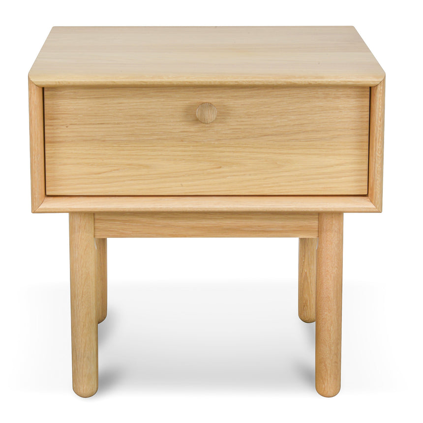 Lamp Side Table with Drawer | Natural | Myka Home - View 2