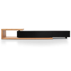 CTV2263-BB 2.4m Entertainment TV Unit - Natural Oak - Black matt