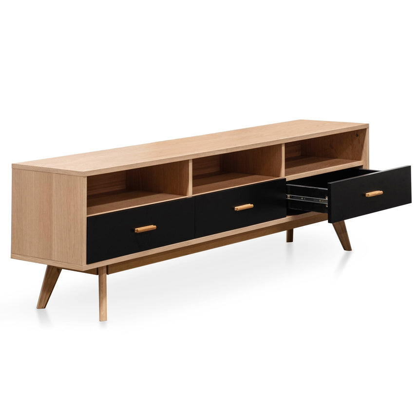 Ex Display CTV2603-KD 180cm Entertainment TV Unit In Natural - Black - View 6