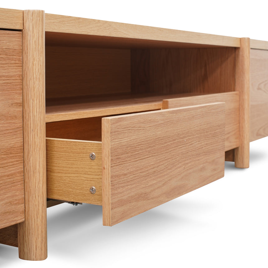 2.1m Entertainment TV Unit | Lowline - Full Natural - Timb | Myka Home - View 2
