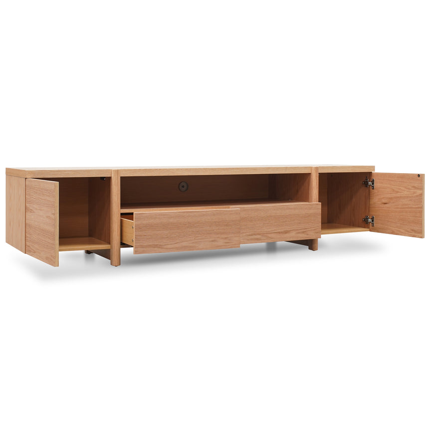 2.1m Entertainment TV Unit | Lowline - Full Natural - Timb | Myka Home - View 6
