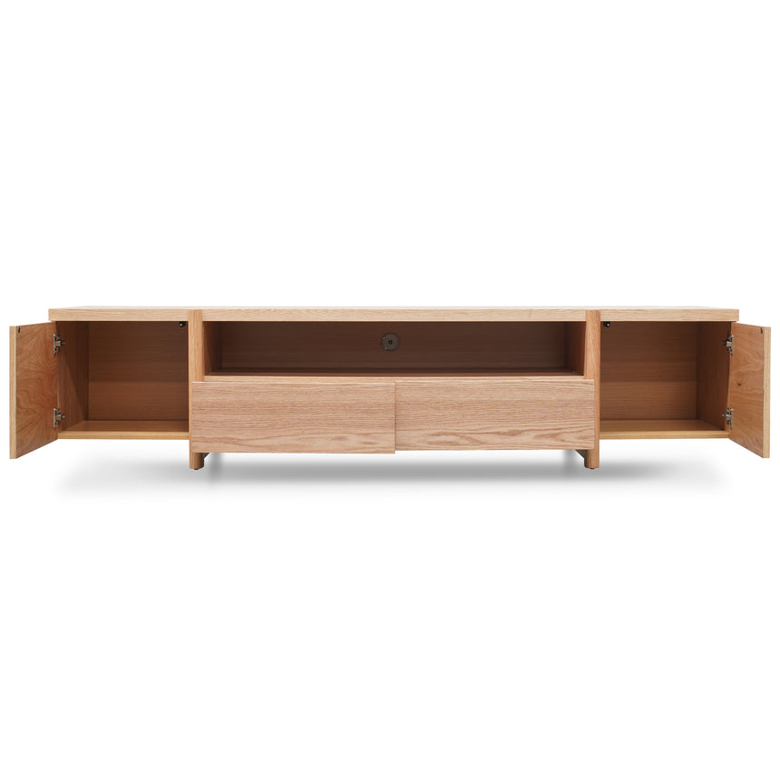 2.1m Entertainment TV Unit | Lowline - Full Natural - Timb | Myka Home - View 10