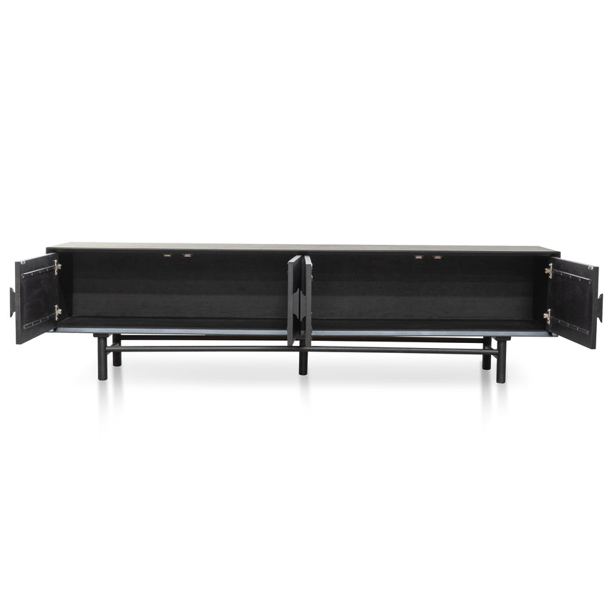 2.1m Entertainment TV Unit | Black | Myka Home - View 7