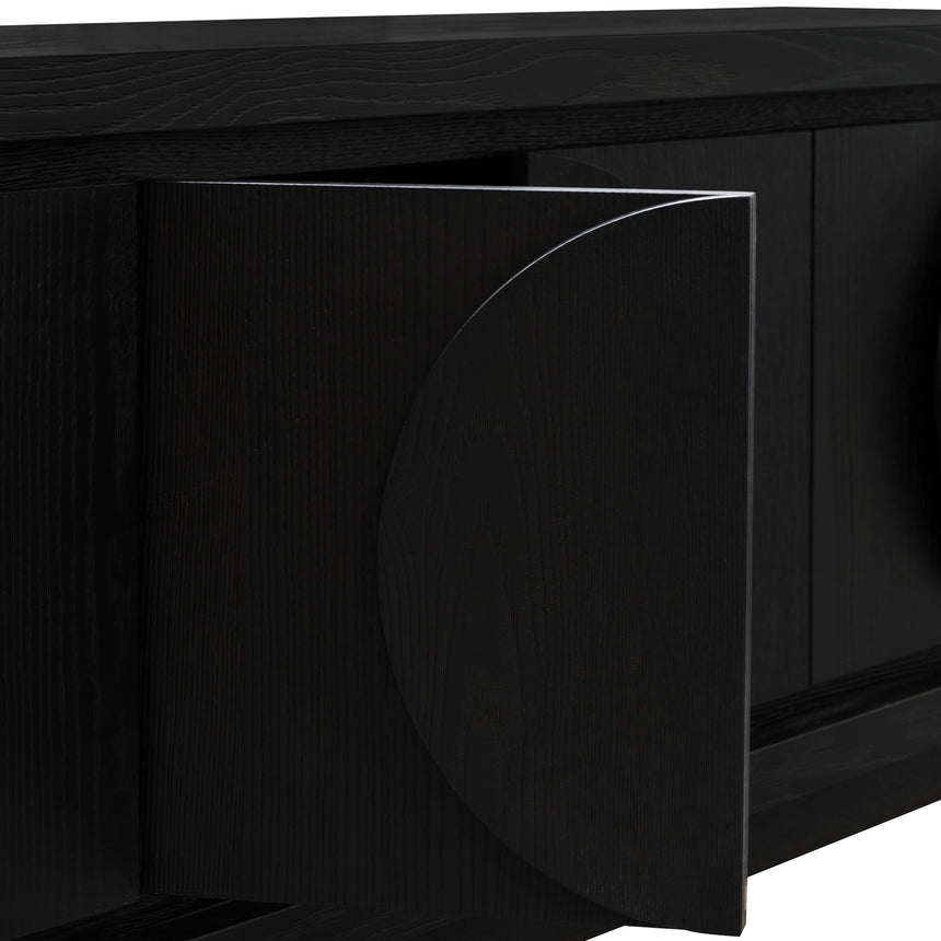 2m Entertainment TV Unit | Textured Espresso Black | Myka Home - View 7