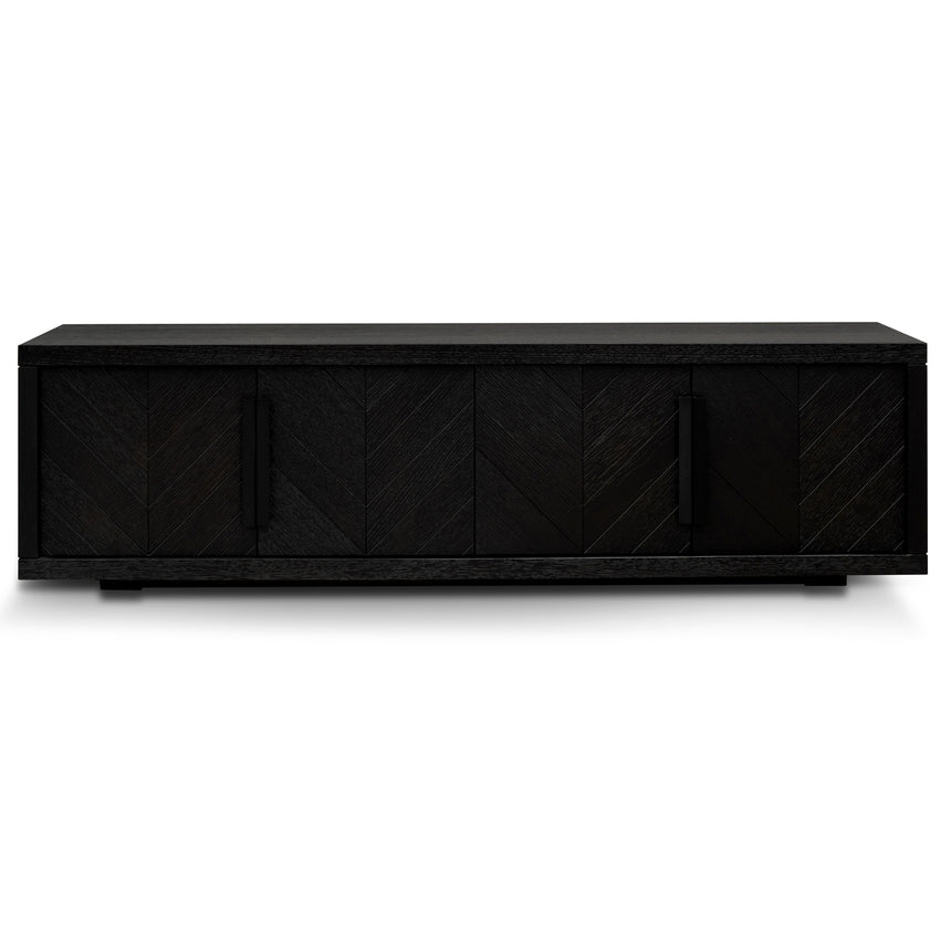 1.8m Entertainment TV Unit | Textured Espresso Black | Myka Home - View 3