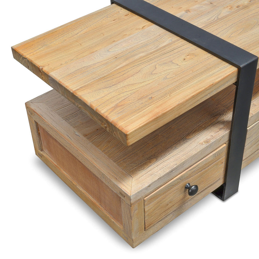 Reclaimed Lowline 2.2m TV Entertainment Unit - View 5