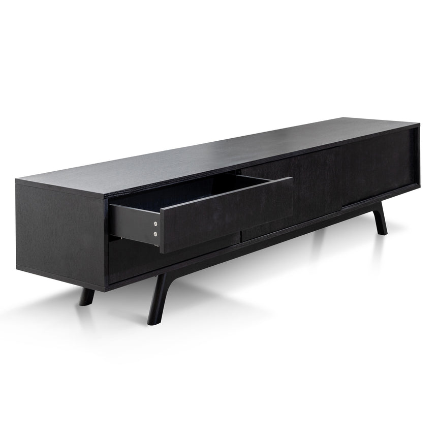 2.1m TV Unit | Full Black | Myka Home - View 4