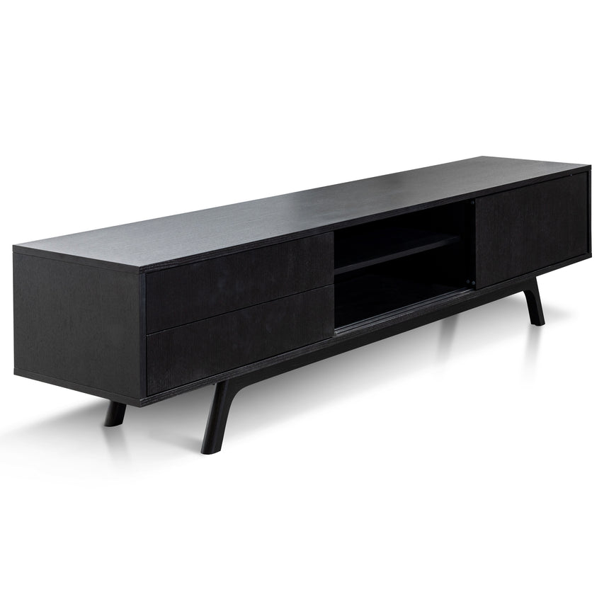 2.1m TV Unit | Full Black | Myka Home - View 5