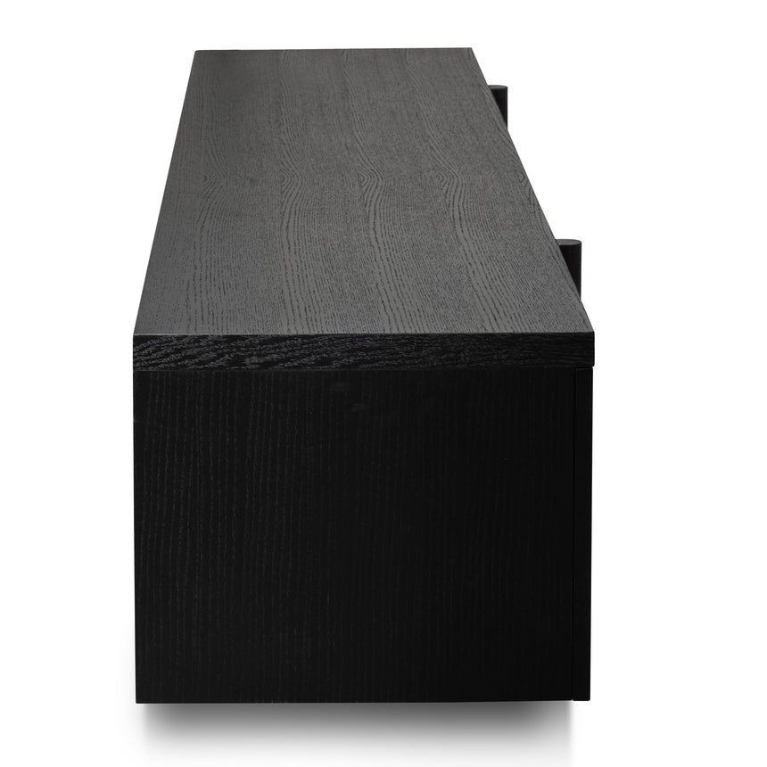 Lowline 2.1m Entertainment TV Unit | Black Oak - Timber Le | Myka Home - View 11