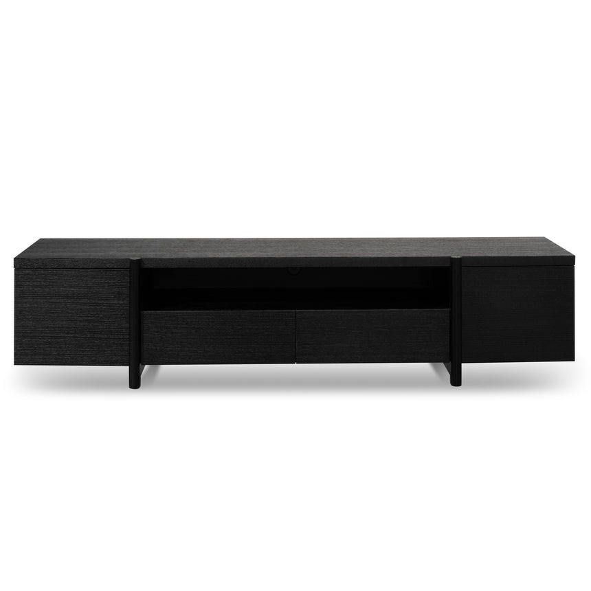 Lowline 2.1m Entertainment TV Unit | Black Oak - Timber Le | Myka Home - View 3