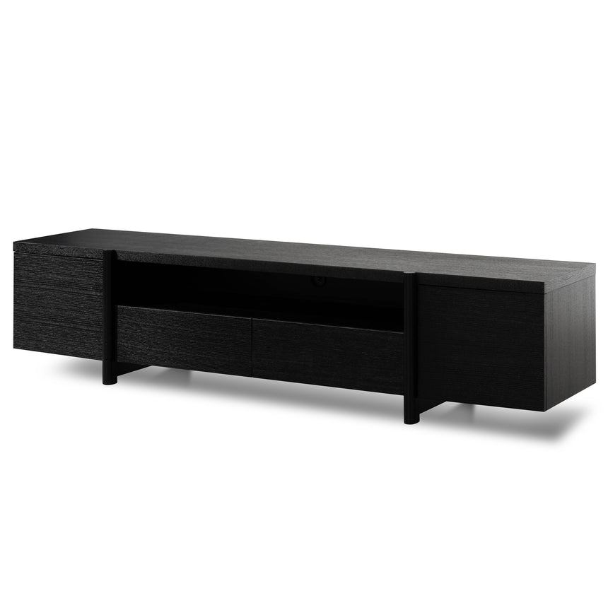 Lowline 2.1m Entertainment TV Unit | Black Oak - Timber Le | Myka Home