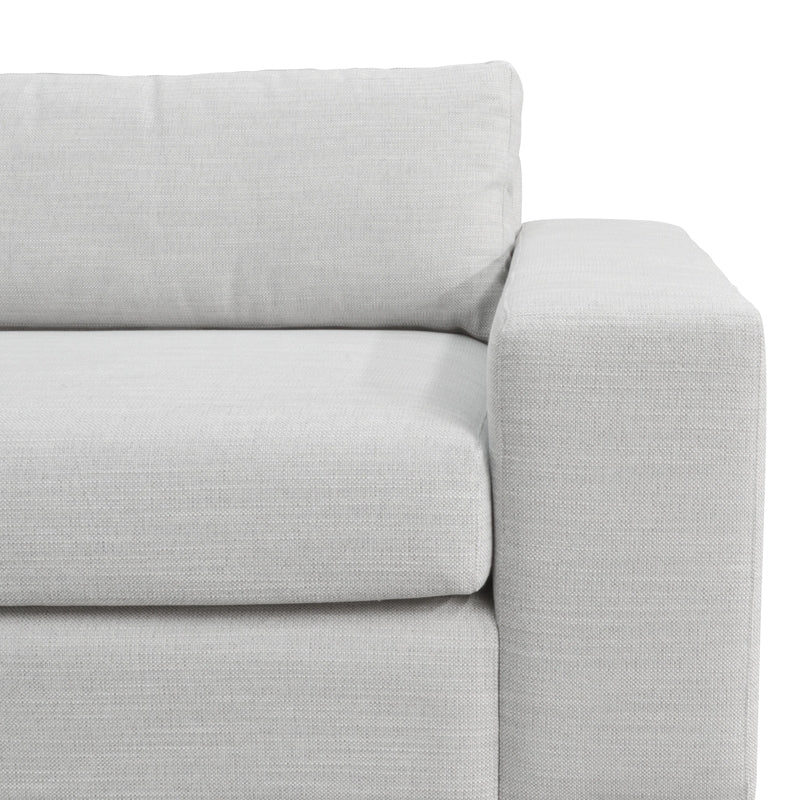 3 Seater Sofa With Chaise - Light Texture Grey - View 7