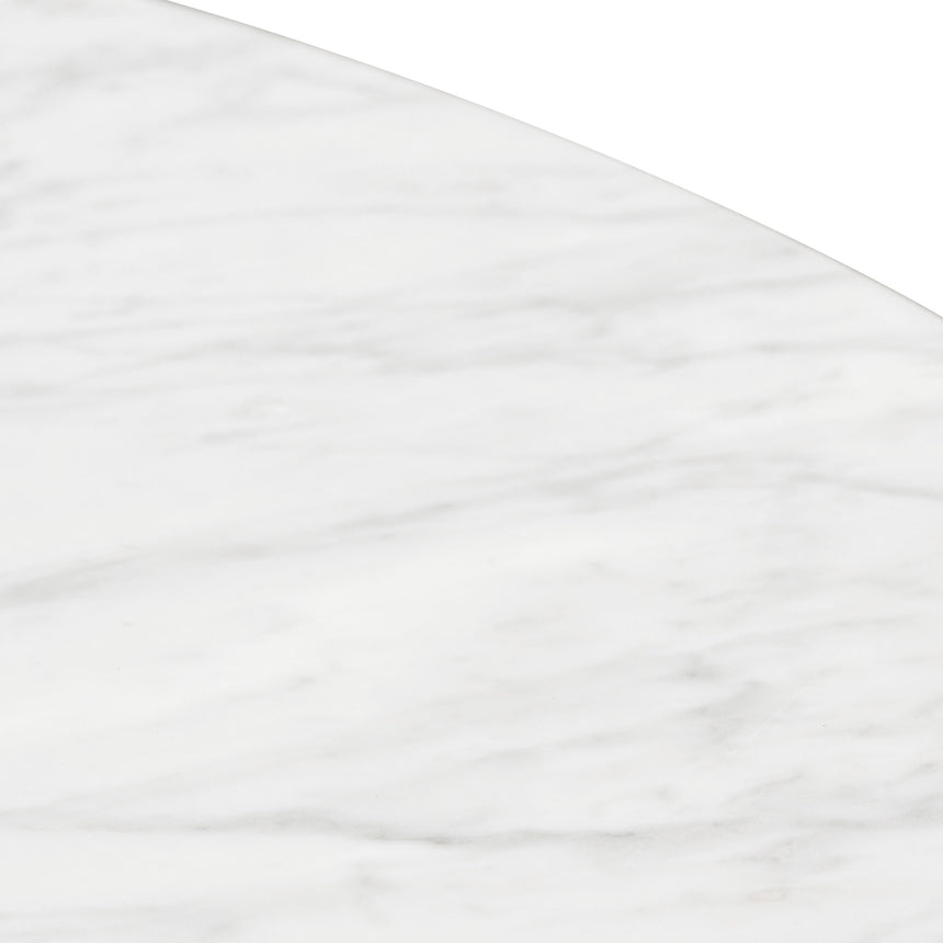 1.5m Round Marble Dining Table - Black - View 3