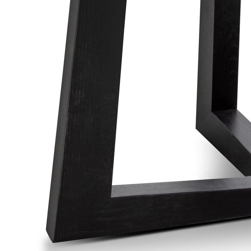 1.5m Round Marble Dining Table - Black - View 5