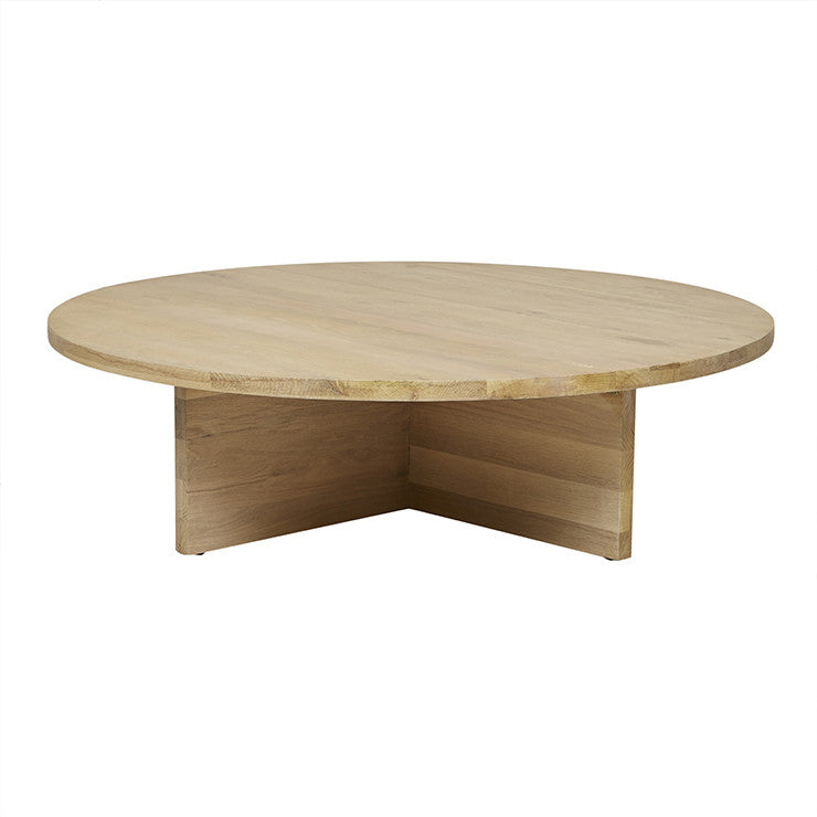 Aiden Round Coffee Table | Natural Oak | Myka Home