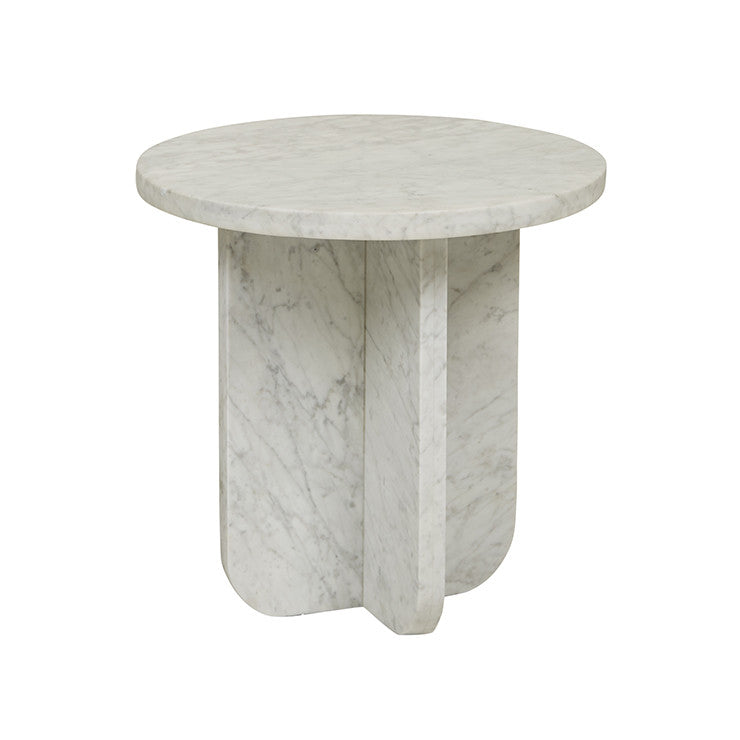 Amara Curve Side Table | Black Marble | Myka Home - View 4