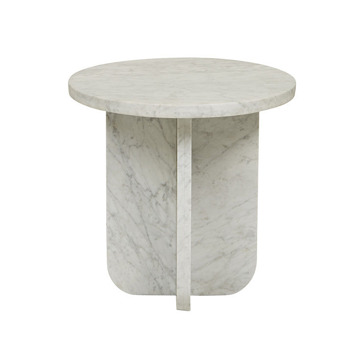 Amara Curve Side Table | Black Marble | Myka Home - View 5