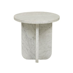 Amara Curve Side Table | Black Marble | Myka Home