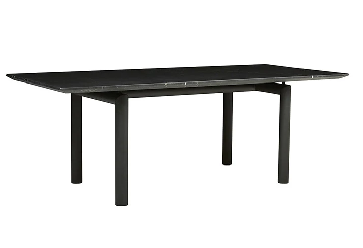 Amara Rectangular Dining Table | Black Marble | Myka Home