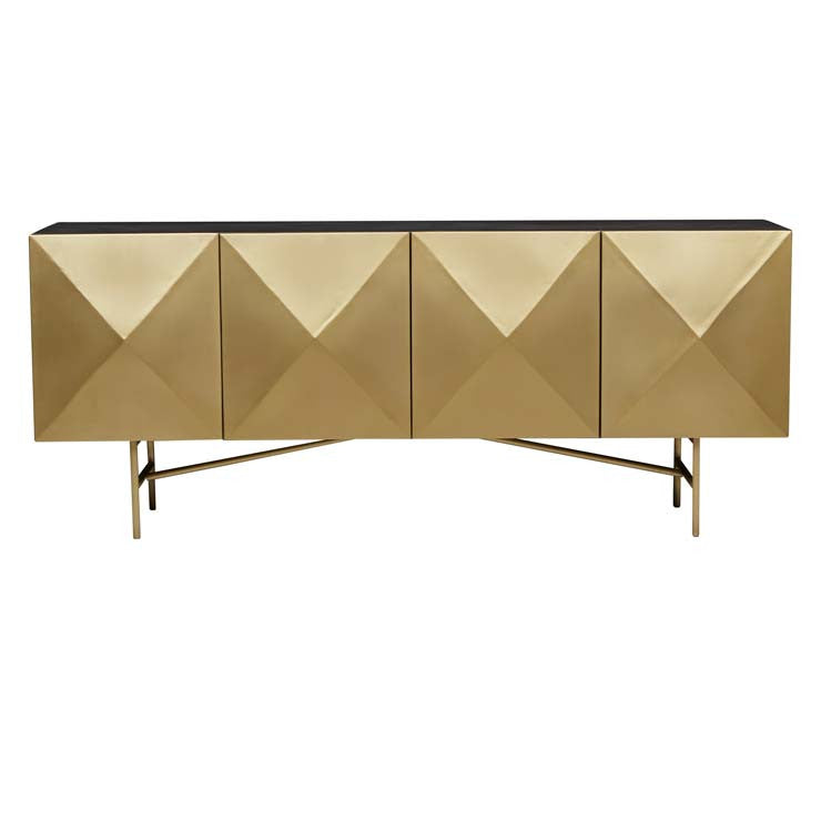 Amelie Facet Buffet | Black Brass Buffet | Myka Home