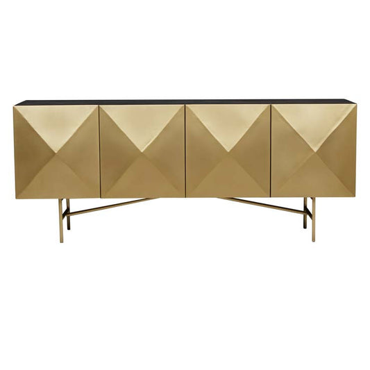 Amelie Facet Buffet | Black Brass Buffet | Myka Home