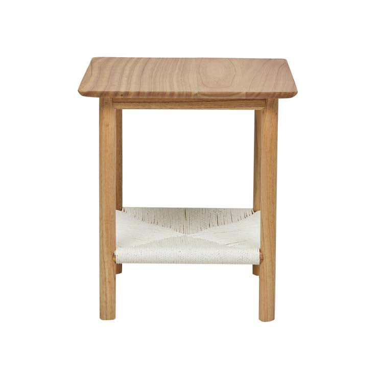 Anchor Bedside Table | Natural Mindi Wood | Myka Home