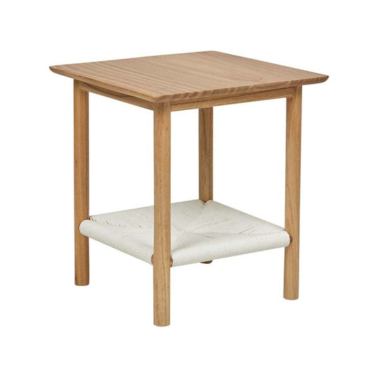 Anchor Bedside Table | Natural Mindi Wood | Myka Home - View 2