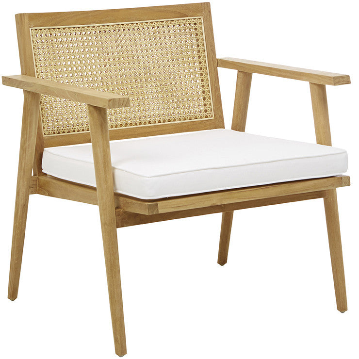 Anja Occasional Chair | Natural Teak Rattan | Myka Home - View 8