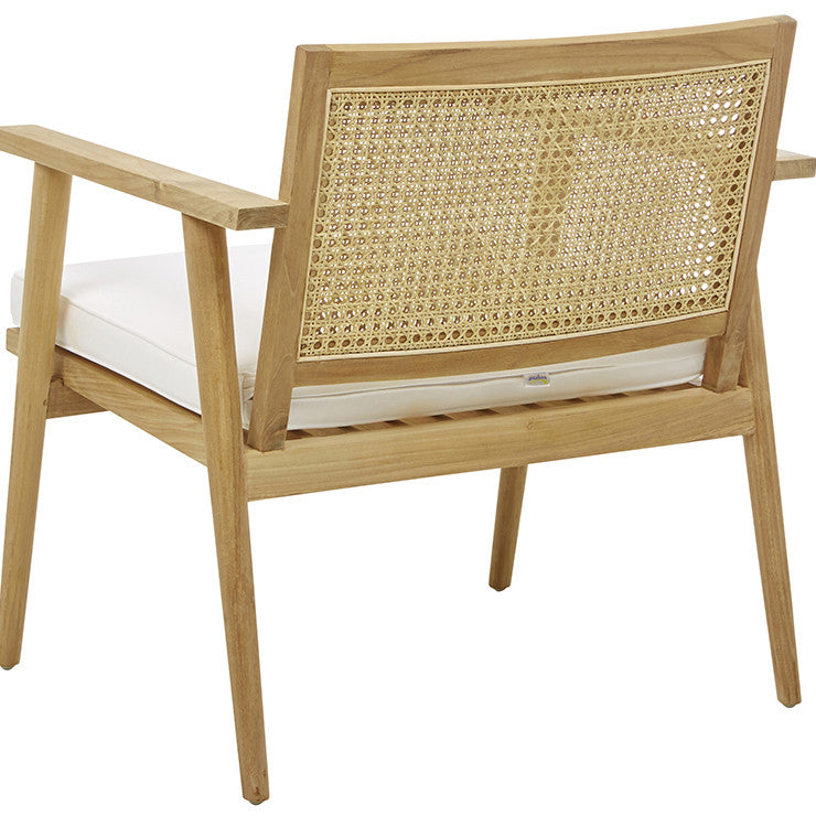 Anja Occasional Chair | Natural Teak Rattan | Myka Home - View 9