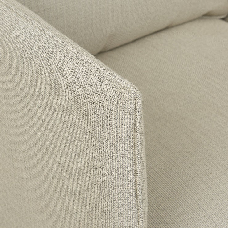 Aperto Curve 1 Seater Sofa | Black Aluminium | Myka Home - View 4
