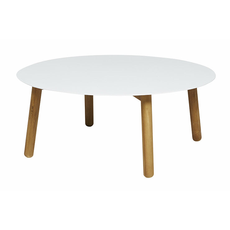 Aperto Round Coffee Table | White Aluminium | Myka Home