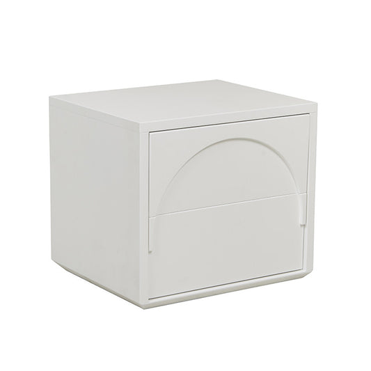 Archie Bedside Table | Matte White Finish | Myka Home