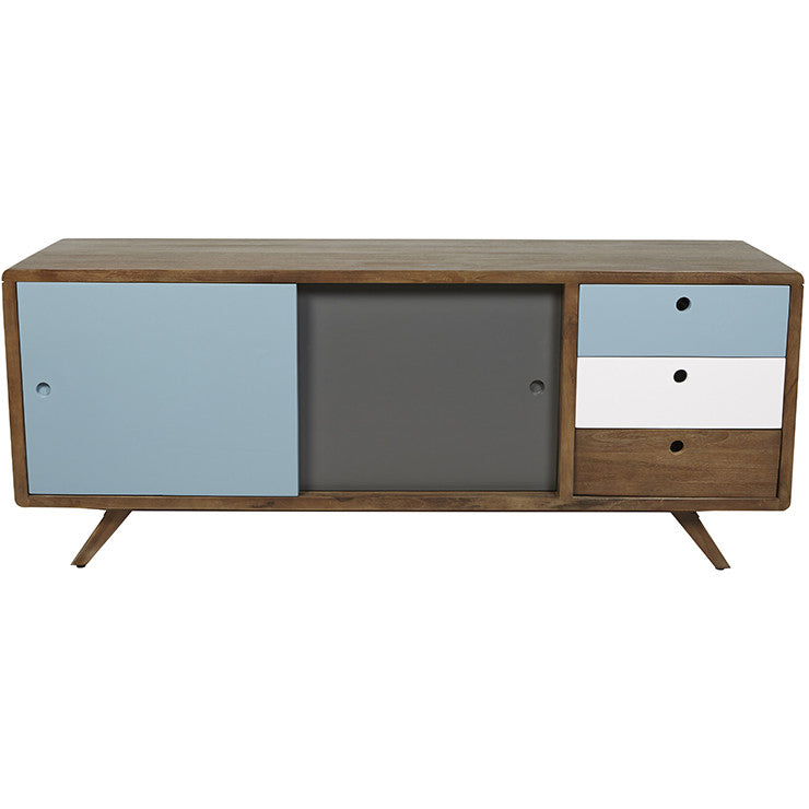 Hudson Scandi Buffet | Limed Brown Teak | Myka Home