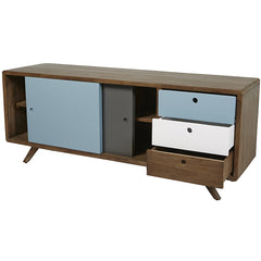 Hudson Scandi Buffet | Limed Brown Teak | Myka Home