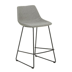 Slate Bar Stool | Black Stainless Steel | Myka Home