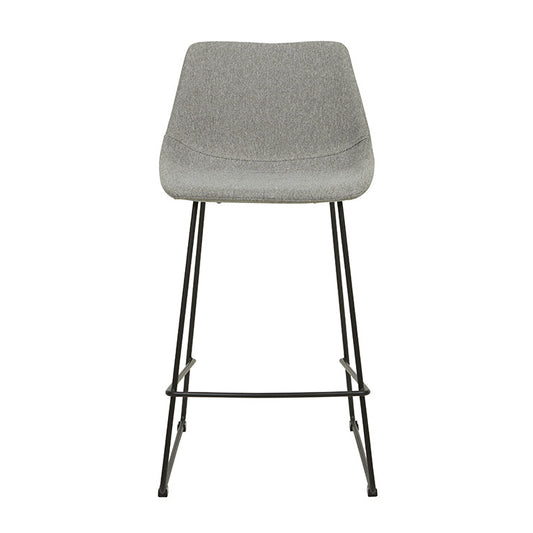 Slate Bar Stool | Black Stainless Steel | Myka Home - View 2
