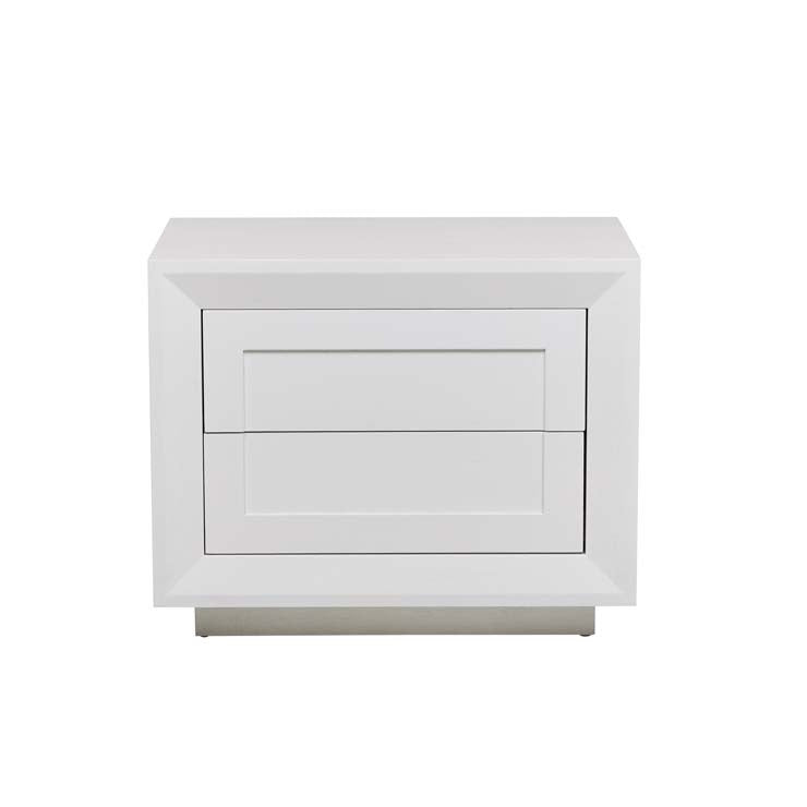 Ridge Bedside Table | White Ash | Myka Home