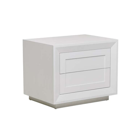 Ridge Bedside Table | White Ash | Myka Home - View 2