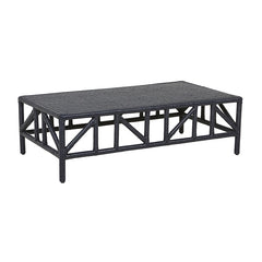 Santorini Coffee Table | Navy Rattan | Myka Home
