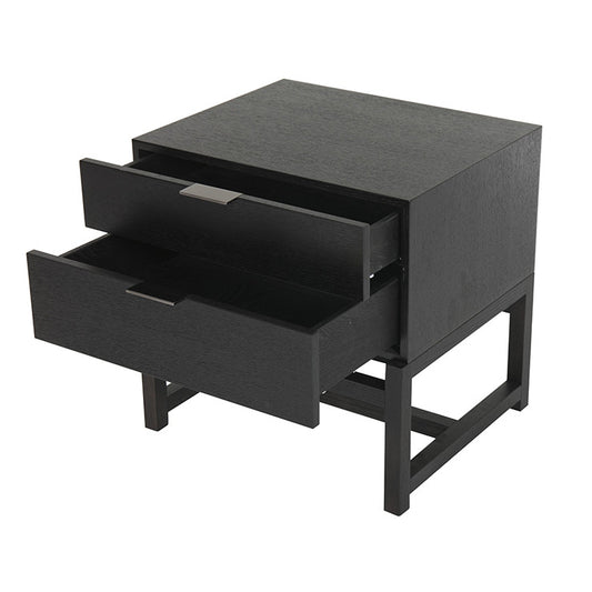 Copenhagen Bedside Table | Oak Veneer | Myka Home - View 2
